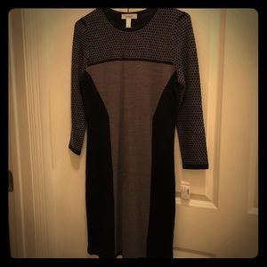 NWT Black and Gray Sweater Dress